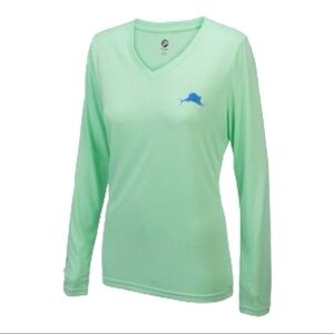 Pelagic Solar Performance Long Sleeve T-Shirt mint green